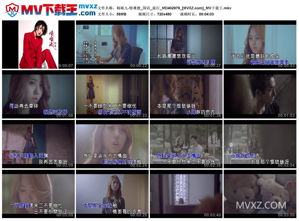 杨妹儿-情难渡_国语_流行_MD402979